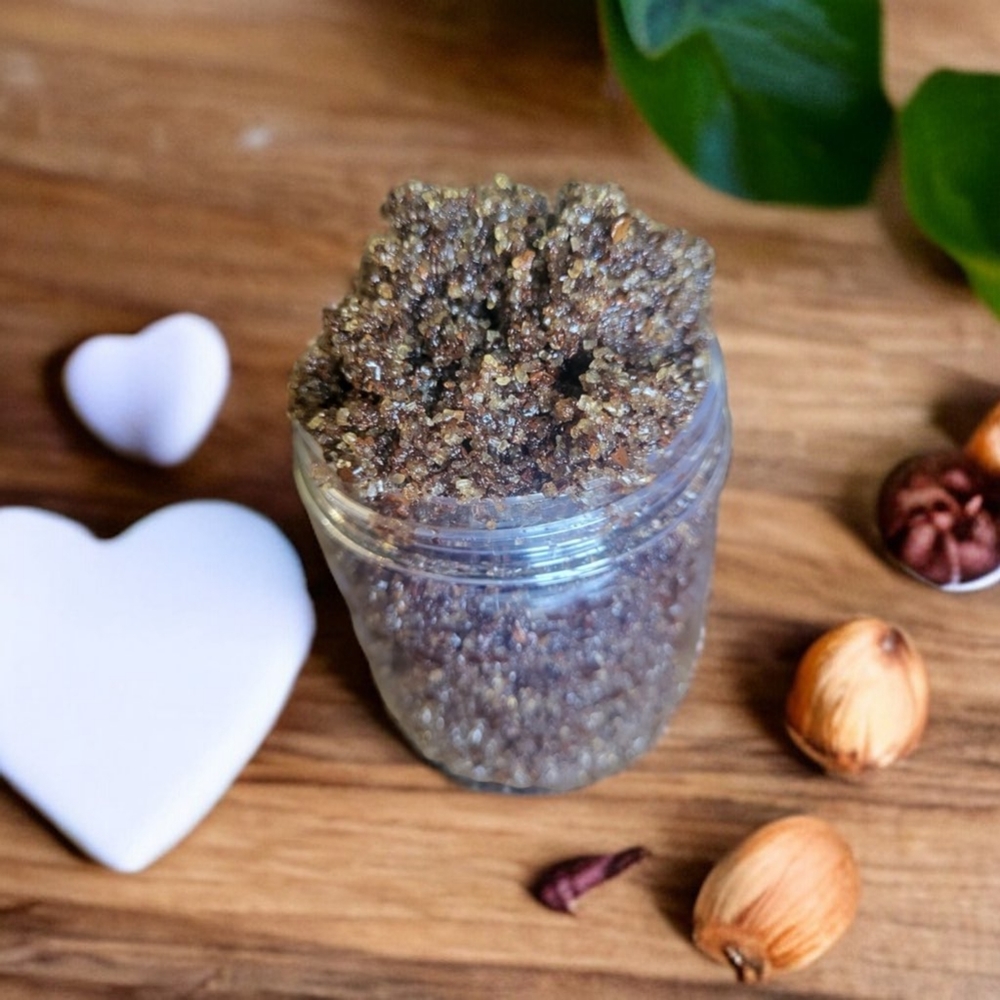 Vanilla Hazelnut Mocha Luxury Hydration Exfoliation Body Coffee Scrub Orchid & V - Picture 3 of 3